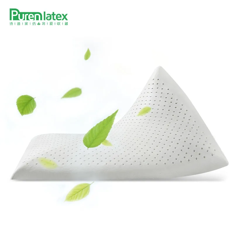 PurenLatex 60x40 Natural Latex Neck Pillow Animals Pillowcase Cartoon Children Protect Spine Orthopedic Teenager Thin Pillows