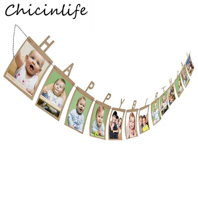 Chicinlife 13 шт. фоторамка с днем рождения баннер для мальчиков и девочек взрослых дня