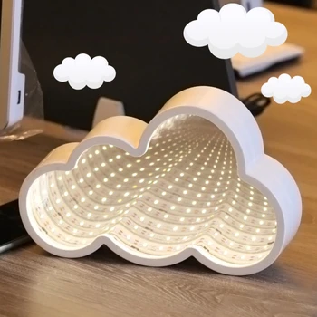 

Creative LED 3D Night Light Cloud Tunnel Shape Child Room Bedside Lamp Decor New
