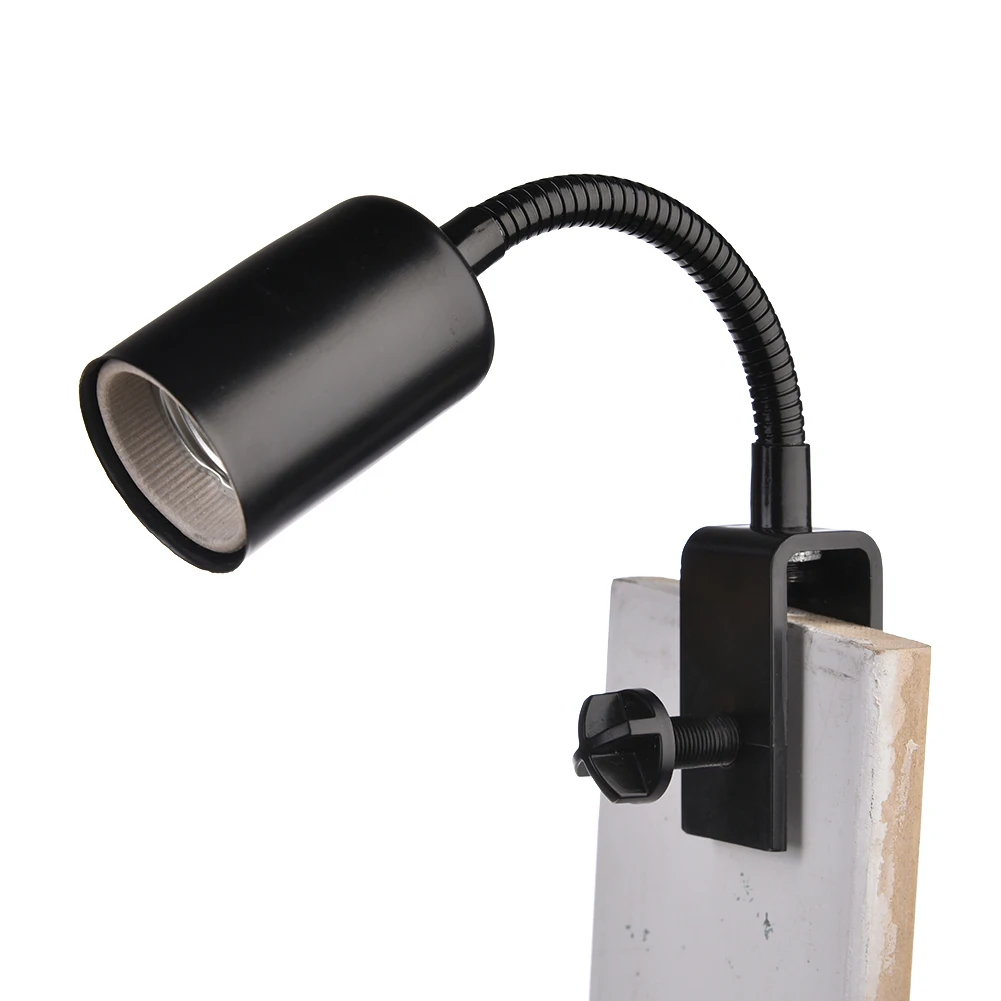 Pet Reptile Box E27 Clip On Lamp Light UVA / UVB Fish Tank Downlight With Clamp & Switch Without Light Bulb E27 Big Screw Mouth reptile heating lamp