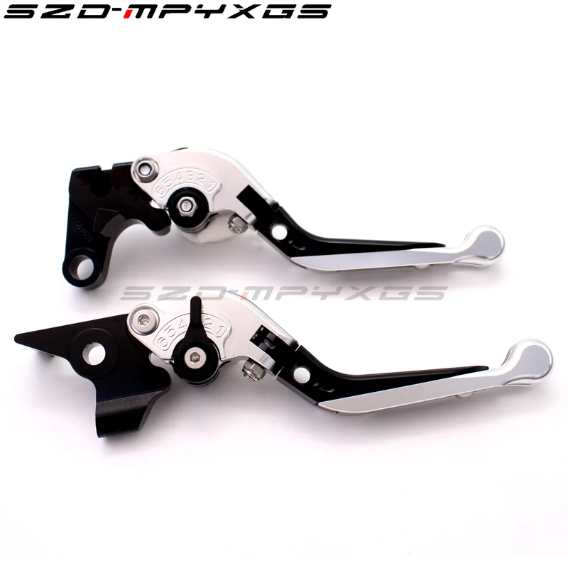 Серебристый Для SUZUKI GSR 400 2008-2012 GSR 600 2006-2011 GSR 750 2011- аксессуары для мотоциклов Складные Выдвижные Тормозные Рычаги Сцепления - Цвет: Серебристый