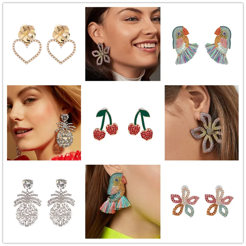 Модные женские висячие серьги FASHIONSNOOPS красочные большие брендовые дизайнерские