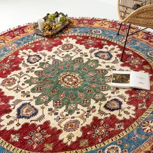 Afghanistan круглая Роскошная Современная Непрерывная система гостиная шерсть ручной галстук ковер вилла Carpetgc193kilimyg40