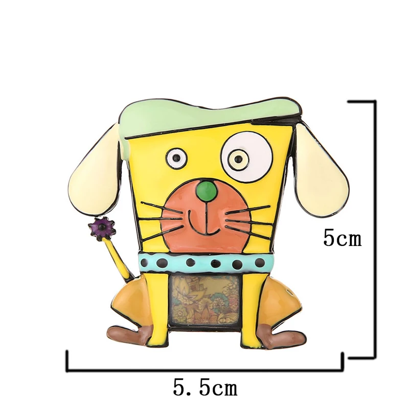 Милая эмалированная булавка, аниме, мультяшная собака, заколки с животными и броши, сплав, металл, серый, ювелирное изделие, брошь для пальто для девочек, мальчиков, женщин
