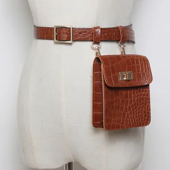 

Waist Bag Women Leather Fanny Pack Chest Bag Female Leather Belt Bag Kidney High Capacity kidney Fashion Bum Bags Crossbody Bags