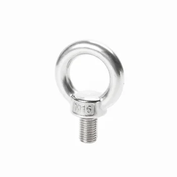 

10Pcs M4 M5 M6 M8 M10 M12 DIN580 304 Stainless Steel Marine Lifting Eye Screws Ring Loop Hole for Cable Rope Eye bolt HW011
