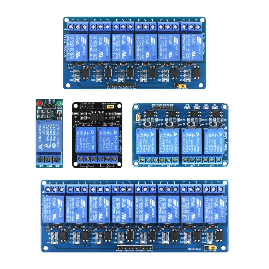 

1/2/4/6/ 8 Channel Relay Module with Light Coupling 5V for Arduino