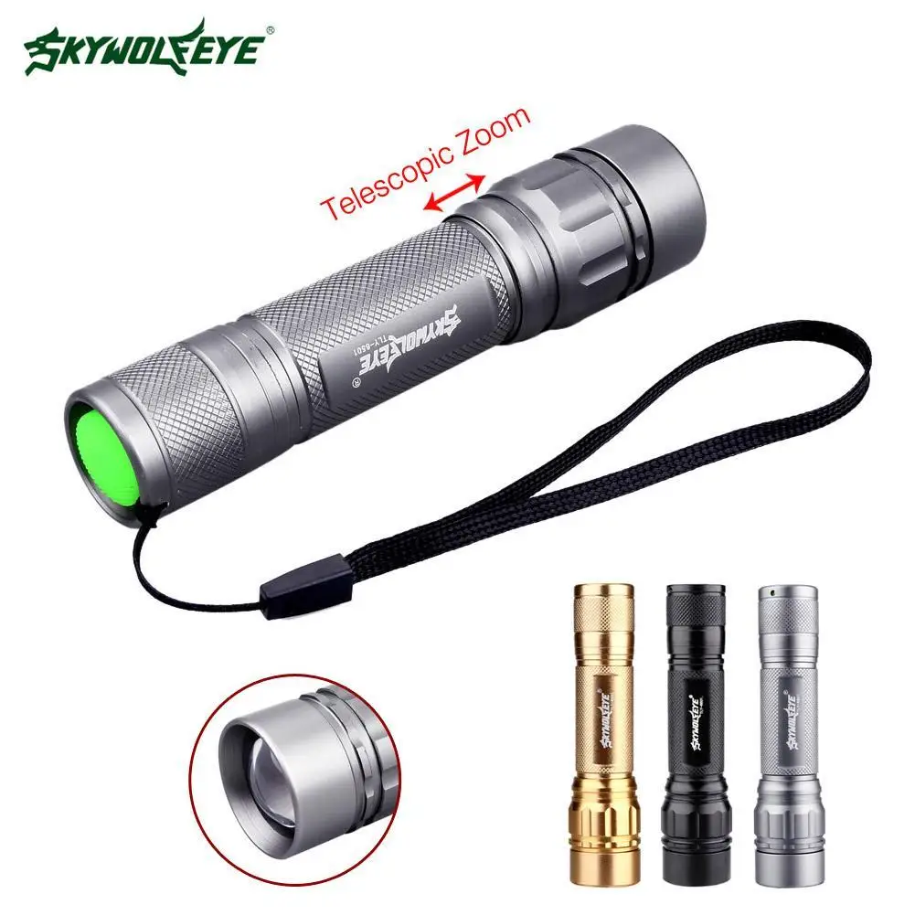 

Waterproof LED Flashlight Torch 3500 LM with Q5 Zoomable 3 Modes Aluminum Portable for Camping Outdoor Activities at Night