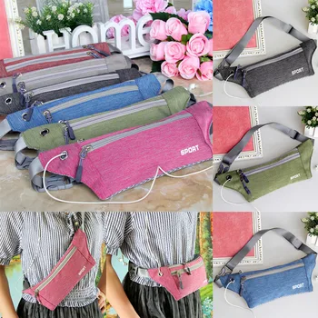 

2019 Newest Hot Mens Women Oxford Waist Bag Fanny Pack Bum Running Cycling Zip Belt Money Pouch Hiking Sports Waist Packs