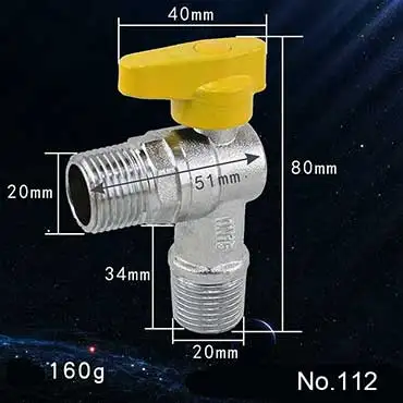 Латунный шаровой газовый клапан G1/" BSPP для газа жидкой воды вкл/выкл газовый клапан