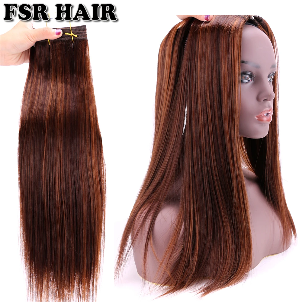 Цвет T1B/30 черно-коричневый мягкий завивка искусственных волос два тона пучки волос "омбре" 8-20 дюймов прямые человеческие волосы для