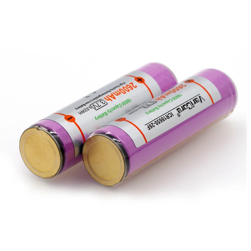 varicore защиты ICR18650 батарея 3,7 V 2600 mAh аккумуляторная батарея 18650