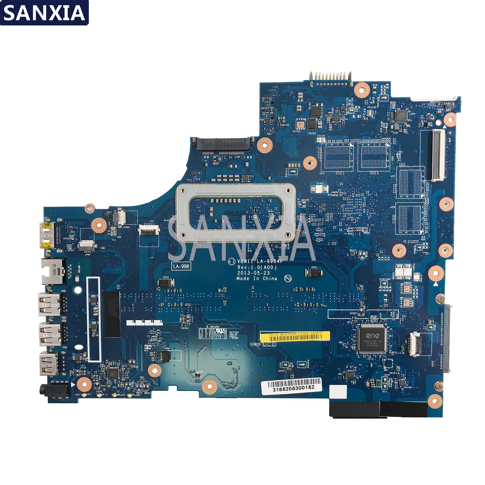 wonderful  KEFU LA-9984P Laptop motherboard for Dell Inspiron 17R 5737 3737 original mainboard I5-4200U