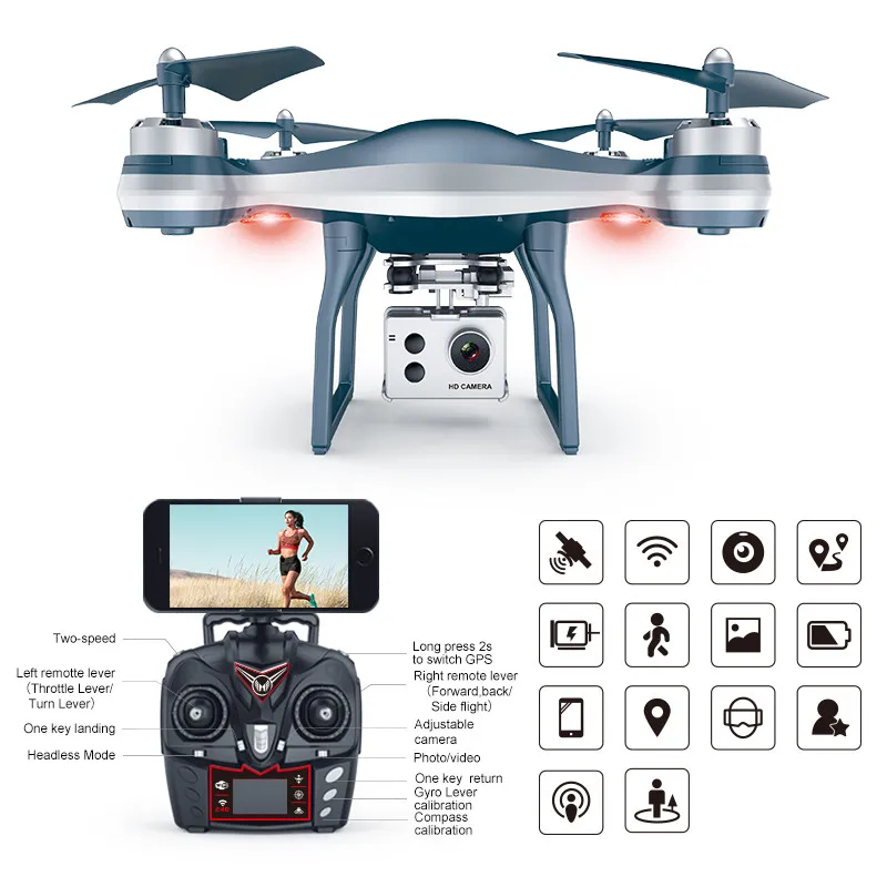 

RC Airplanes 2.4Ghz 4CH RC Quadcopter WIFI FPV 720P Wide Angle HD Camera Drone Portable Pocket Folding Quadcopter A627