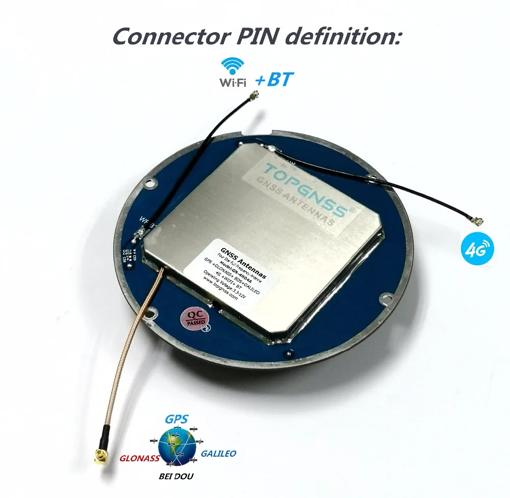 2 шт. высокоточная антенна CORS RTK приемная GNSS OEM ODM Настройка GPS/Glonass/GALILEO/Beidou /4G/WIFI/BT