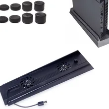 PS4 теплоохлаждающая подставка 2 кулера вентиляторы вертикальный кронштейн базовый держатель Держатель для Playstaion 4 PS4 PS 4 консоль 3 usb-хаб порта