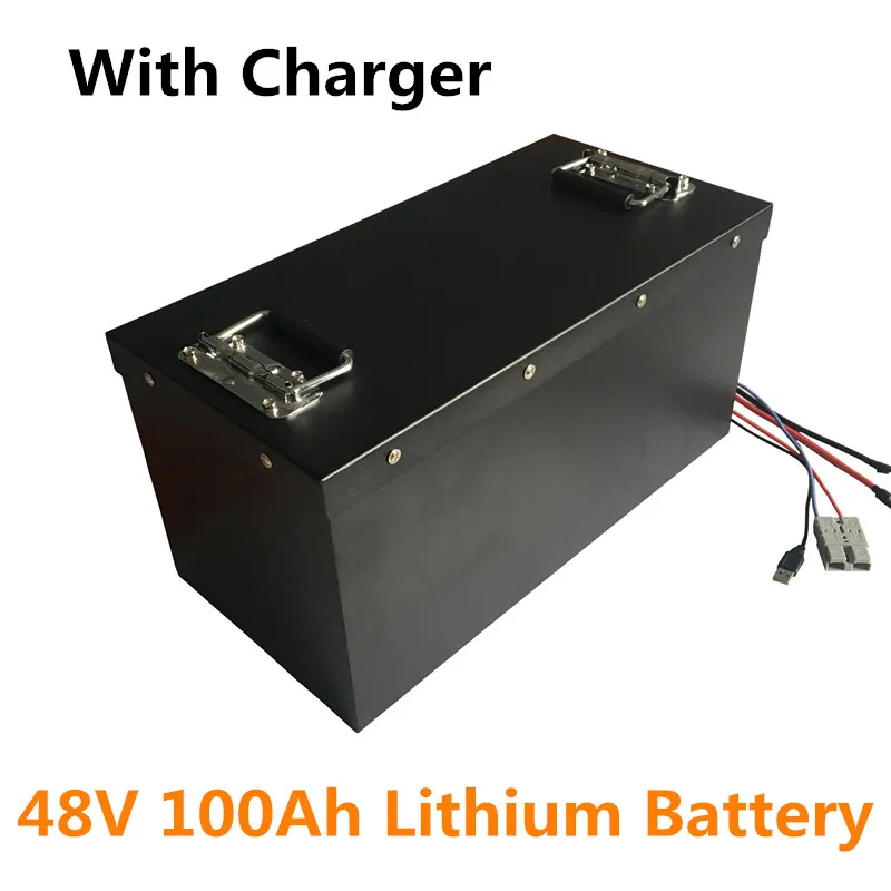 Deep cycle life rechargeable lithium ion battery 100ah 48v