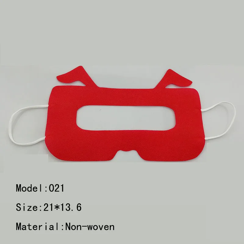 RED 100 шт Красочные Универсальные VR гигиеническая маска коврик для Vive/PS VR/gear Oculus Rift 021 - Цвет: RED
