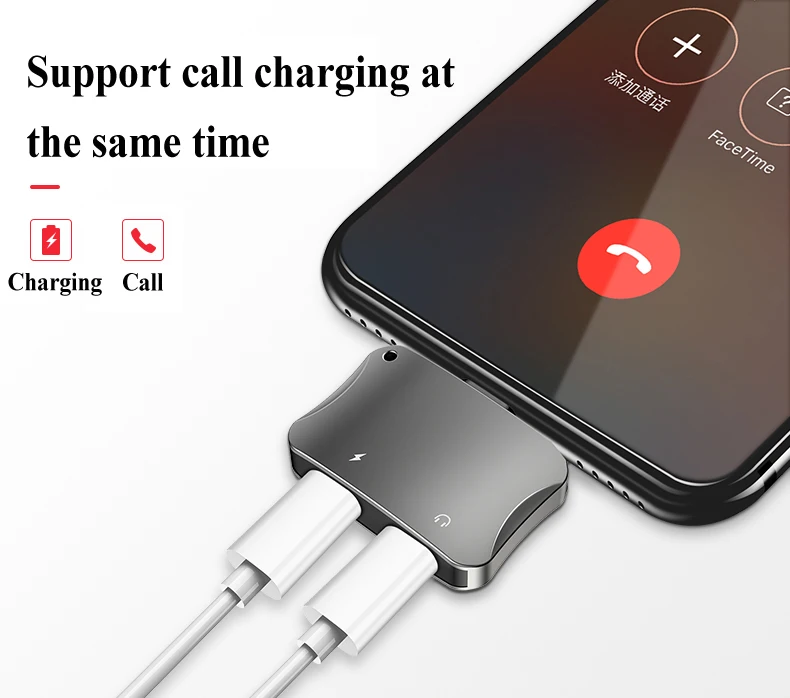 Nohon Adapter For Lightning to For Dual Lightning or For Lightning to For Lightning + 3.5mm Audio  Details  (04)