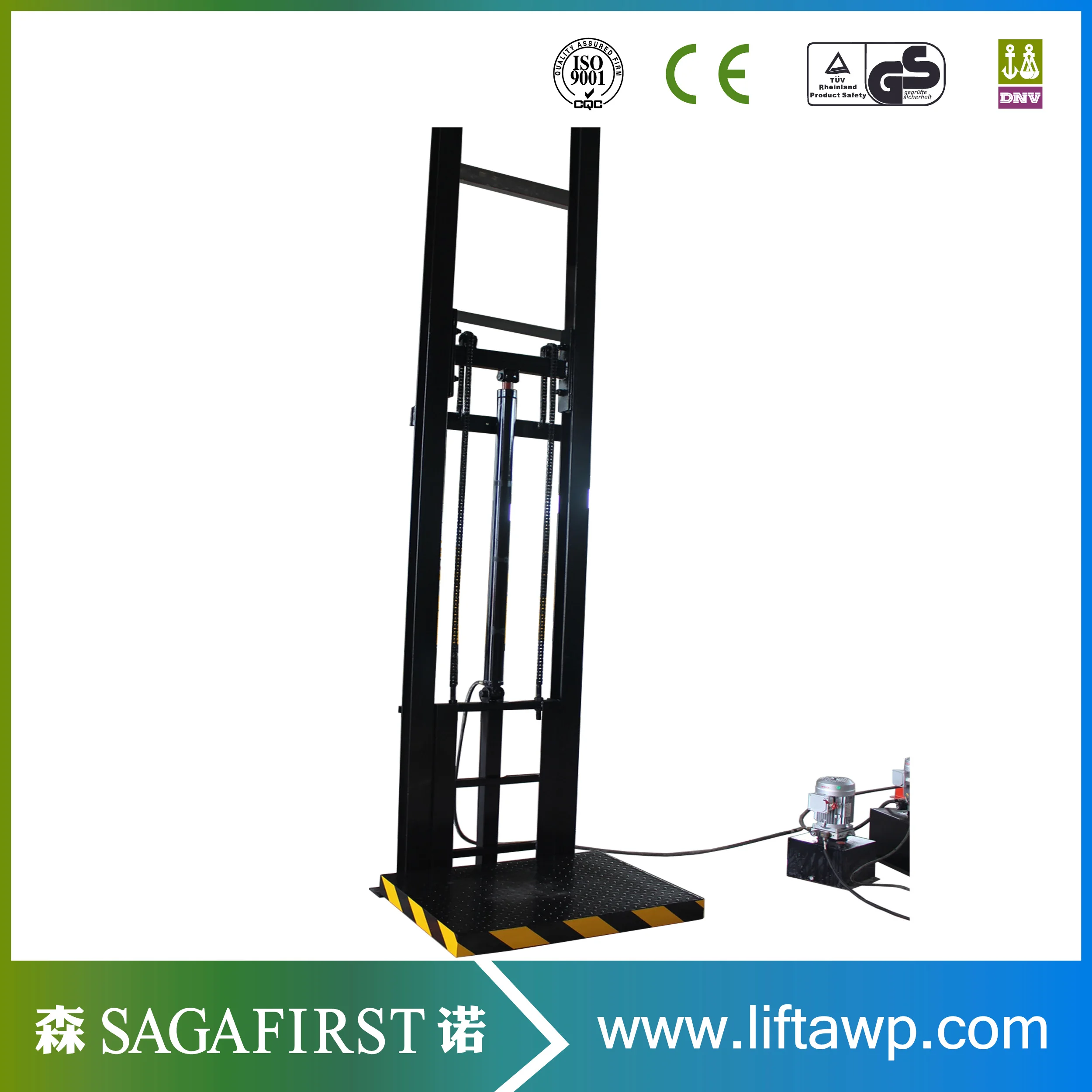 Outdoor Material Handling Lifting Equipment Hydraulic Vertical Platform