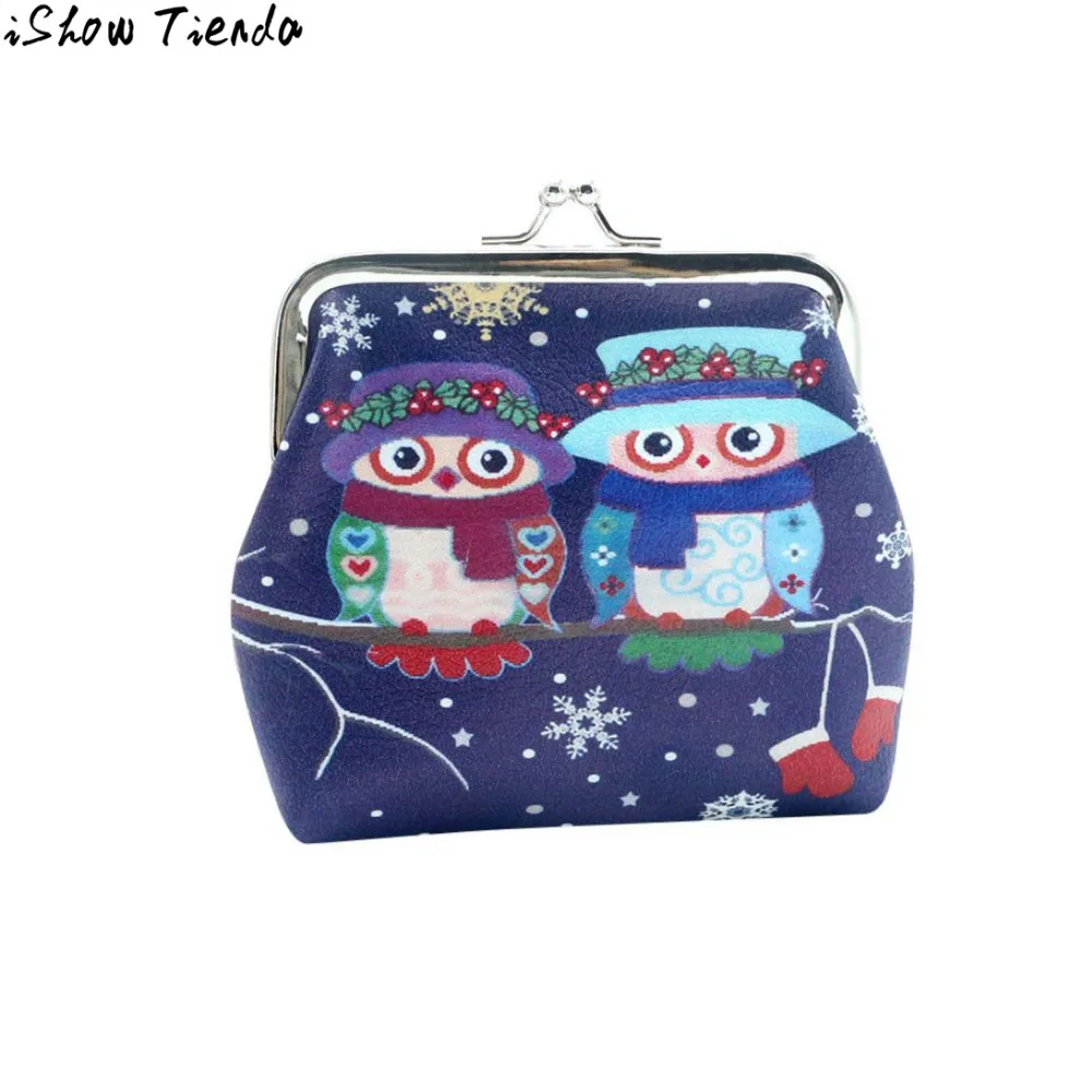 

Cute Owl Printing Bag Women Fashion PU Leather Mini Wallet Female Retro Hasp Coin Purse Clutch Girls Handbag Portemonnee #Zer