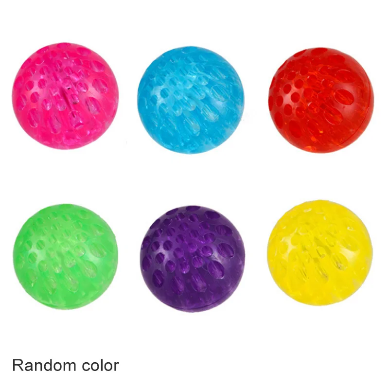 Вспышка светодиодный мячи для собак круглый укусающийся эластичный случайный цвет прочный 1 шт. светящийся шар для собак интерактивные игрушки для собак