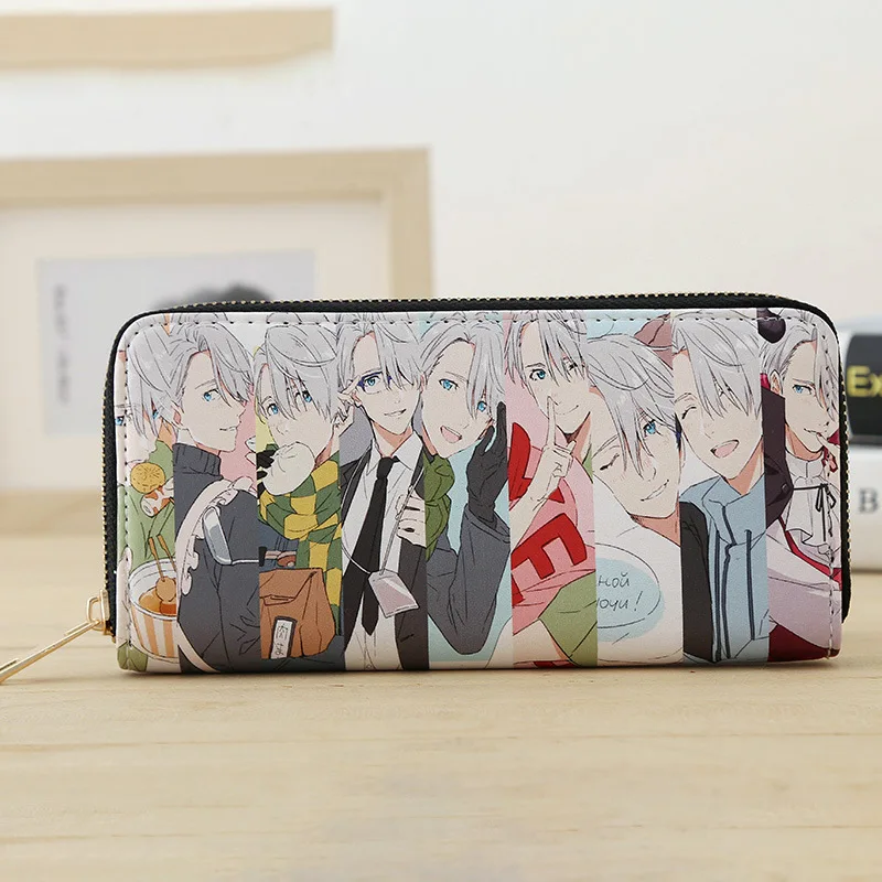 Yuri On Ice Женский кошелек Lovelive Totoro, женский клатч из искусственной кожи, держатель для карт и удостоверений личности, кошелек для денег, женские кошельки и кошельки