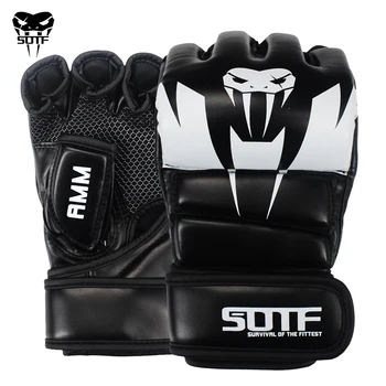 SOTF взрослых ММА ядовитая змея многоцветный бокс Перчатки MMA Tiger Муай Тай Перчатки Муай Тай Бокс бороться перчатка сандалии коробка для подушечек 1