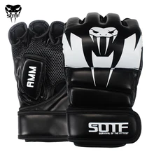 SOTF adultos MMA serpiente venenosa Multicolor guantes de boxeo MMA Tigre guantes para Muay Thai Boxeo muay thai guantes de pelea almohadillas de Sanda caja