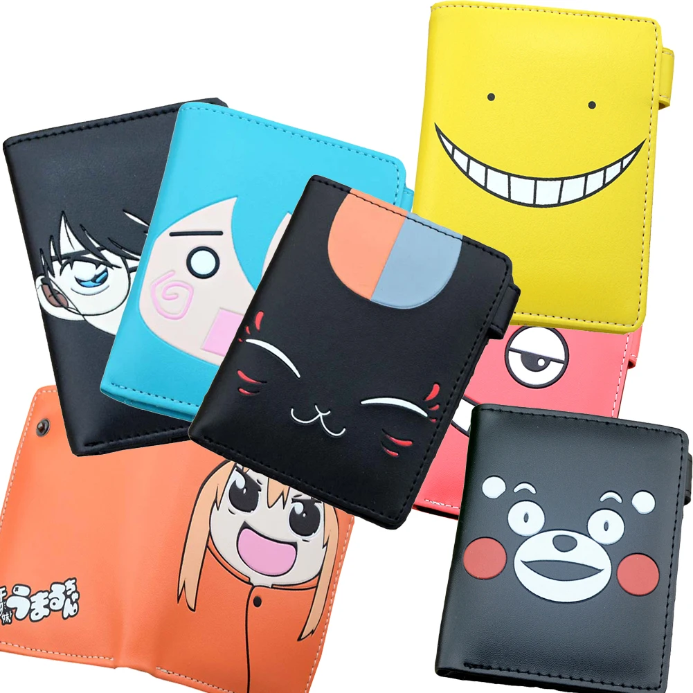 

E-Mell Korosensei Daomu Tokyo Ghoul Himouto RE Zero Hell Girl Danganronpa Natsume Gintama два сложенных кошелька короткий кошелек