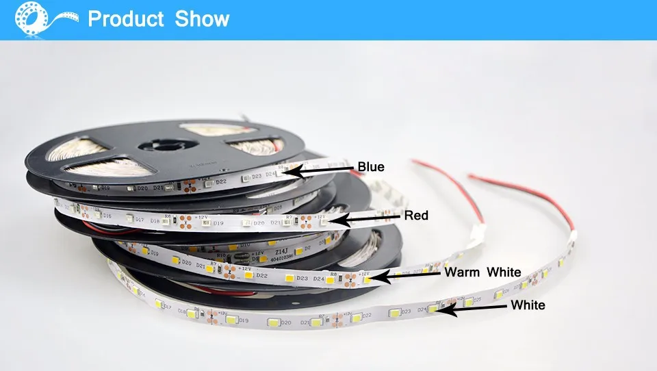 5 м или 10 м/упак. 2835 SMD более яркий, чем 3528 5050 SMD светодиодный светильник 12 В постоянного тока 60 Светодиодный s/M Внутренняя декоративная лента белый синий красный