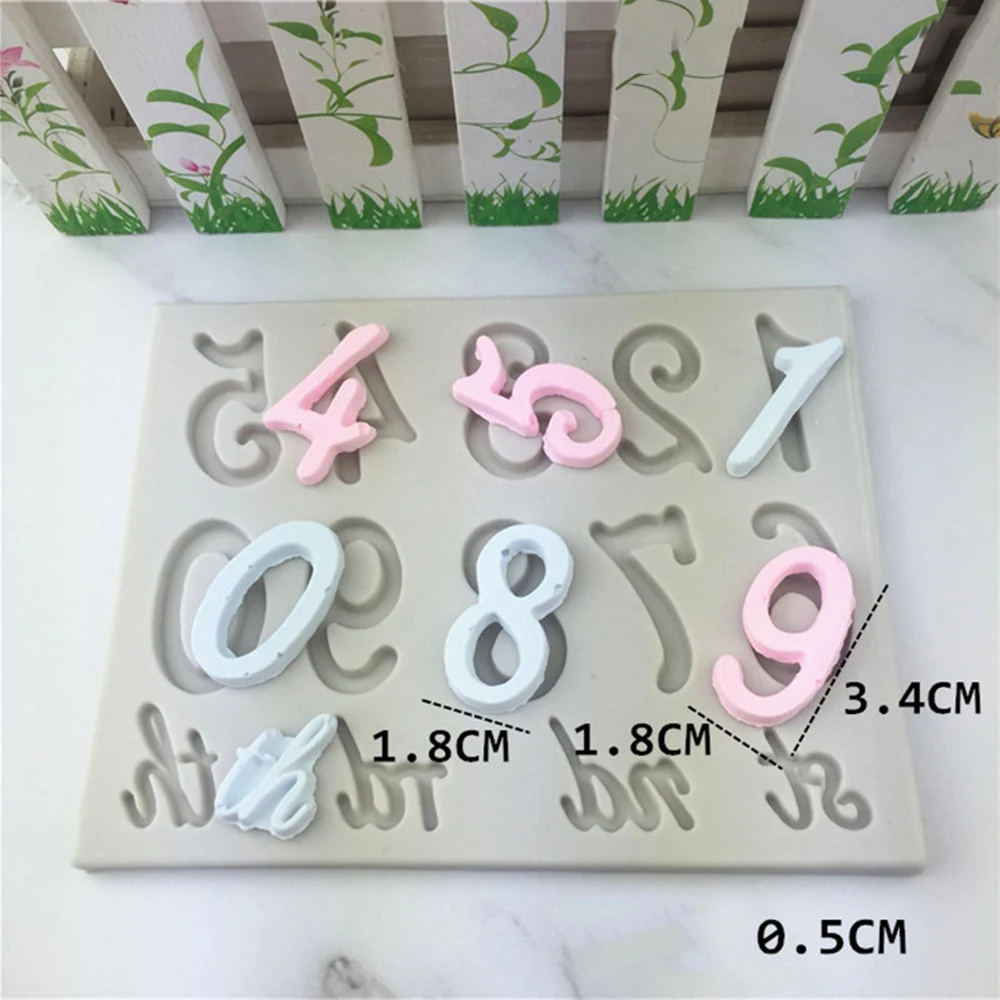 3D DIY Chocolate Cookies Digital Cloud Shape Fondant Cake Tools Creative Silicone Mold | Дом и сад
