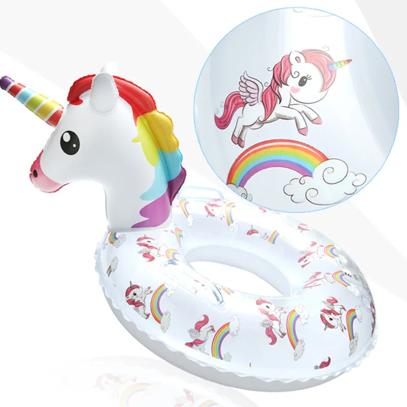 

Unicorn Flamingo Swimming Baby Accessories Safety Training Float Ring Infant Float Circle for Bathing Inflatable Water Dropship