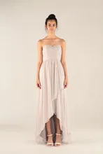 Abendkleider vestido de festa robe de mariage Sliver Grau Hallo-low Real Photo 100% Gleiche Formale Kleid Vordere Kurze Lange Rück