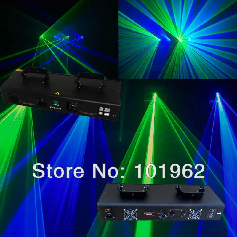 

Professional lighting 300mw 4 lens laser show system dmx lihting for club bar