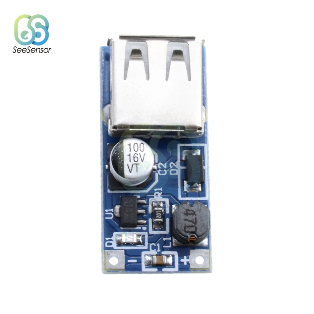 5 шт. 0,9 в-5 в до 5 В DC-DC USB преобразователь напряжения повышающий усилитель 600мА модуль питания