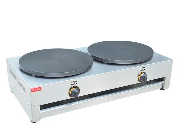 Double Plates Gas Crepe Maker 400mm Pancake Commercial Baking Machine FYA-2.R | Бытовая техника
