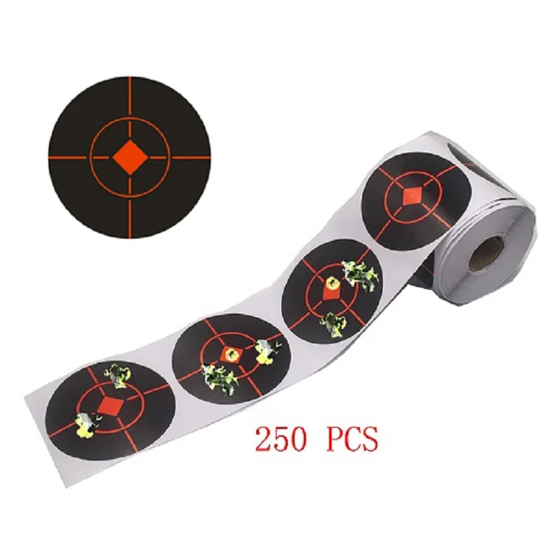 

Diameter 7.5 cm splatter target 250pcs/ roll shooting stickers self adhesive