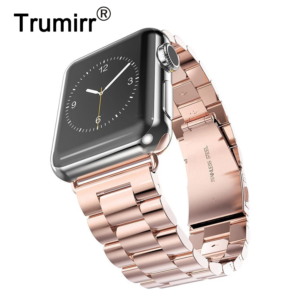 Ремешок из нержавеющей стали Trumirr + адаптеры для 38 мм 42 iWatch Apple Watch серии 1 и 2
