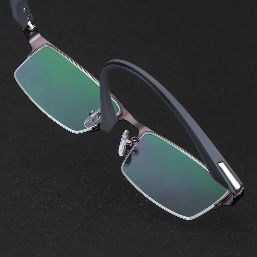 Очки для чтения мужские Scober = Ультралегкая оправа Al-mg Tr90 ноги прогрессивные Мультифокальные очки для чтения бифокальные+ 1+ 1,5 до+ 3,25