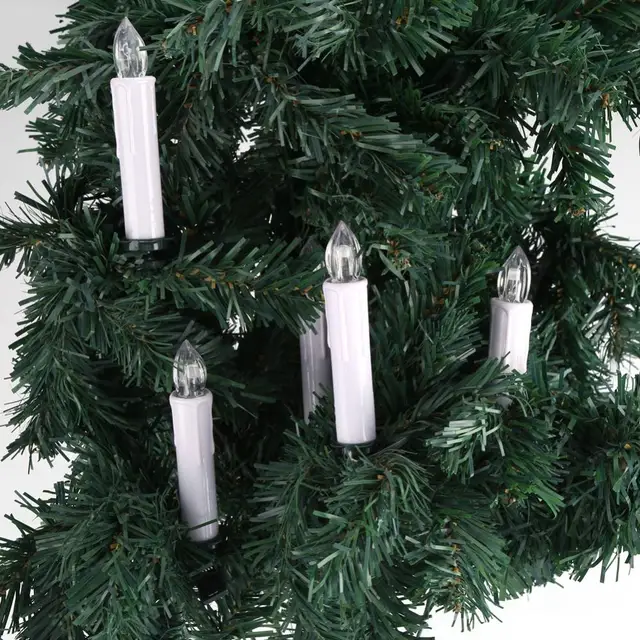 10pc LED Candle Light With Clips Home Party Wedding Xmas Tree Decor 10pc LED Candle Light with Clips Home Party Wedding Xmas Tree Decor Remote controlled Flameless Cordless Christmas Candles Light - 10pc LED Candle Light With Clips Home Party Wedding Xmas Tree Decor