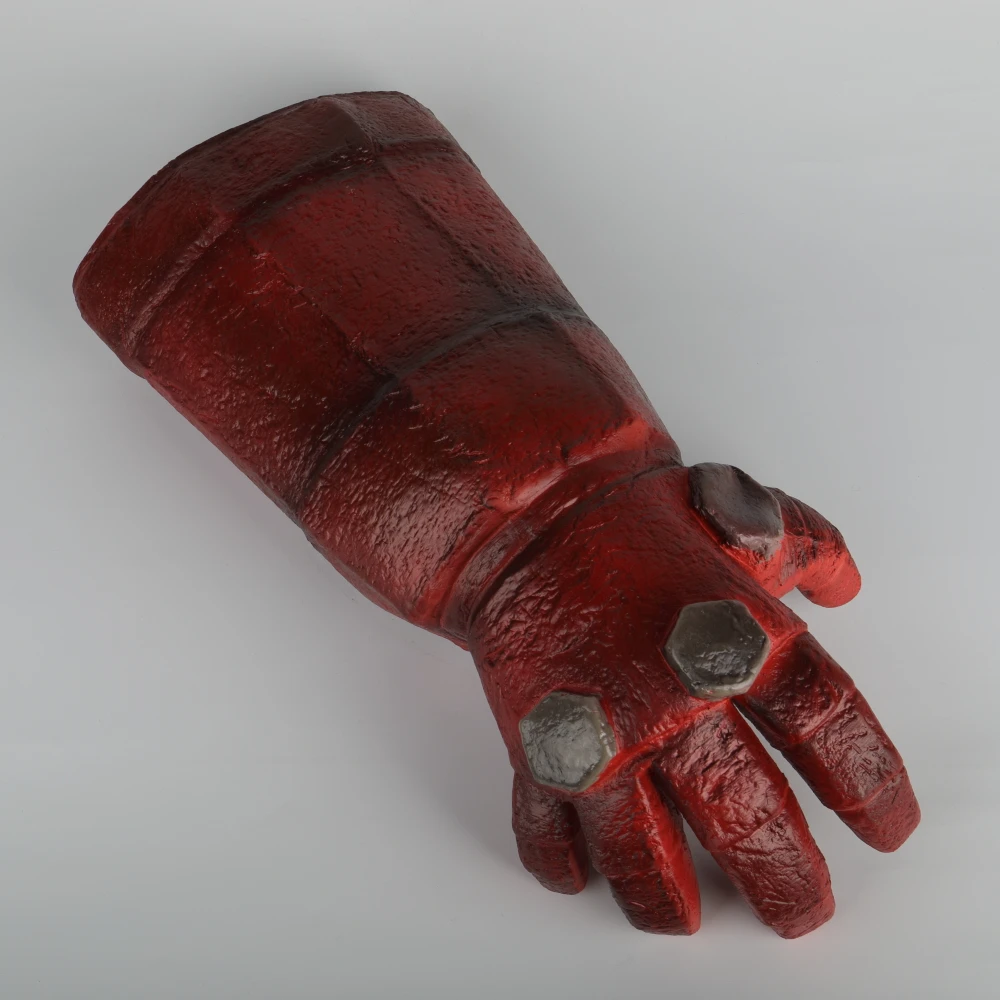 New Movie Hellboy Rise of the Blood Queen Glove Right Hand Cosplay Gloves Armor Latex Hand Gauntlet Party Halloween (1)