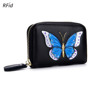 

KEDANISON genuine leather card cover holder women for credit and business card