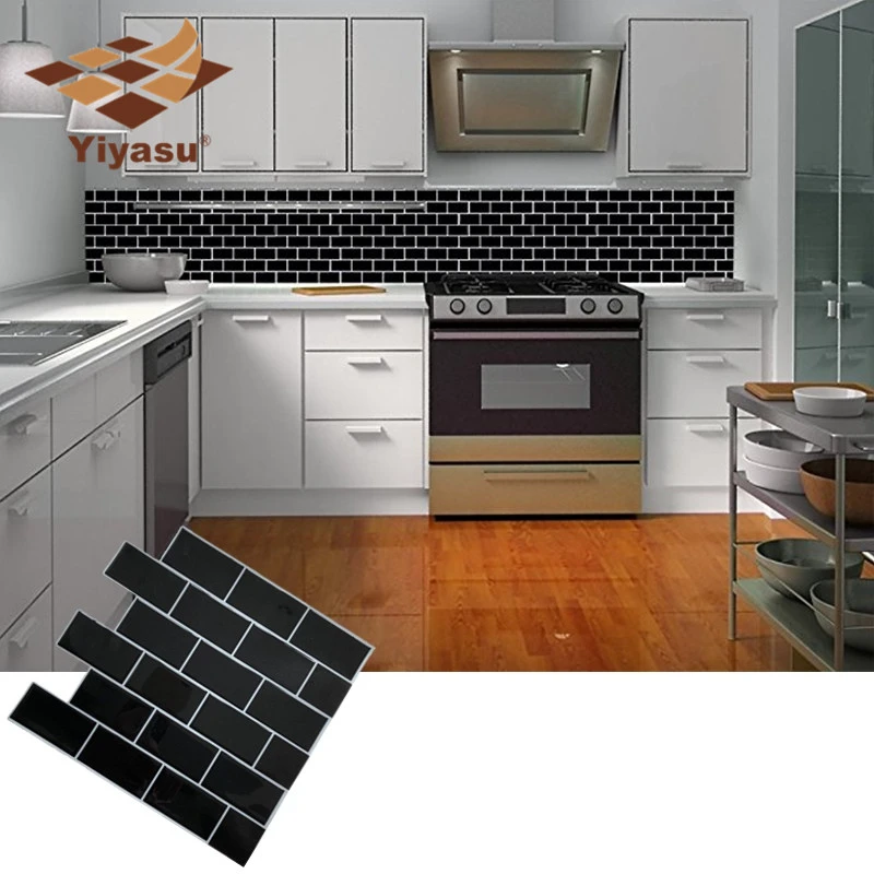 Kitchen Tile Stickers Bathroom 3D Mosaic Self-adhesive Wall Cover Decal Sticker