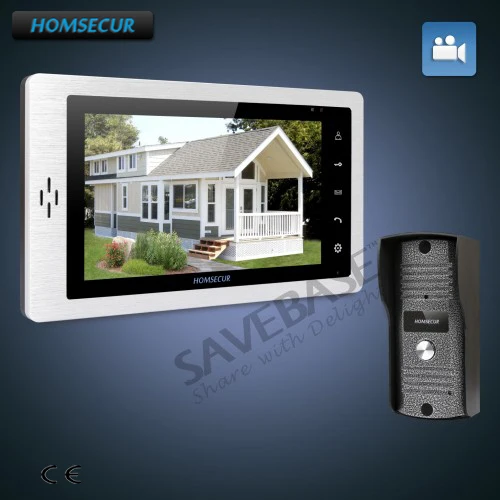 HOMSECUR 7 &quotHands free видео домофон система вызова + металлический корпус камеры 1C1M|entry
