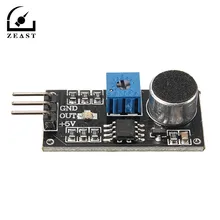 Высокочувствительный потенциометр управления звуковым датчиком модуль обнаружения для DIY подключения релейный зуммер модуль