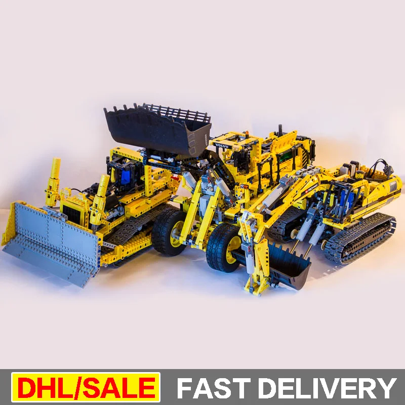 

LEPIN 20007 EPIN 20006 L350F wheel loader Lepin 20008 remote control the bulldozer Model Building Set Blocks Bricks Toys 42030