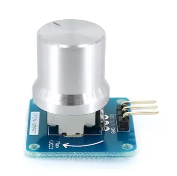 

Rotary Angle Sensor Module / Adjustable Resistance Potentiometer / Knob Switch Adjust Volume / Dimming Brightness