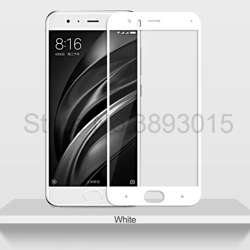 9 H 0.3 ملليمتر كامل غطاء الزجاج المقسى ل xiaomi 6 mi 6 حامي شاشة إتش دي ل xiaomi 6 mi 6 الهاتف الزجاج 2.5D طبقة رقيقة واقية