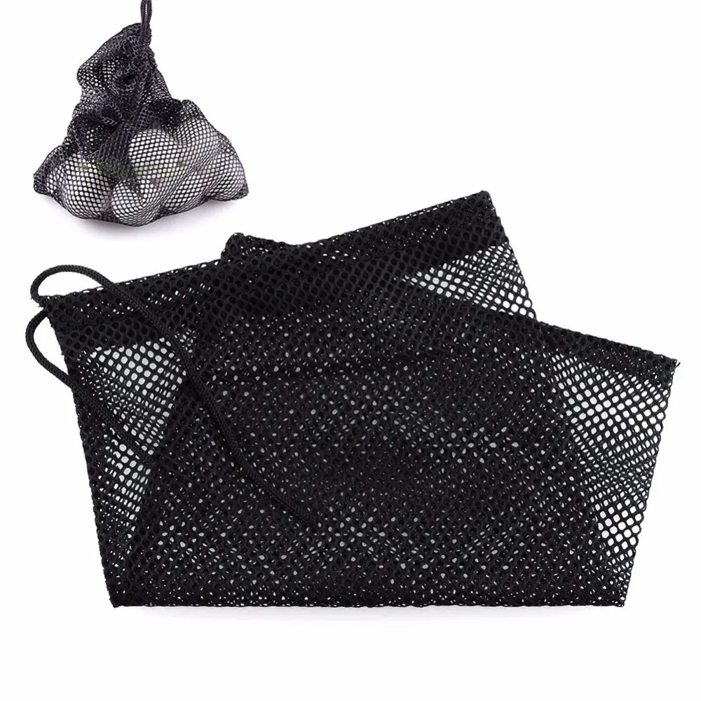 1 шт. 30x19 см черная нейлоновая сумка для мячей для гольфа сетчатый мешок для гольфа Настольный теннис 48 шариков ручка для мешка для хранения застежка